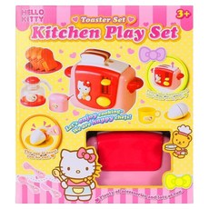 Hello Kitty 凱蒂貓 烤麵包機玩具套裝 多種配件 激發想像力和動手能力, 混合顏色, 1盒