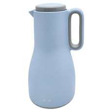 歐式曲線工藝大容量保溫壺, 質感藍, 1.5L, 1個