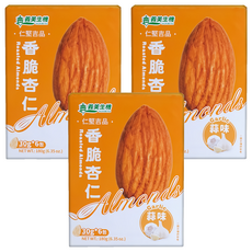 義美生機 香脆杏仁 蒜味, 180g, 3盒