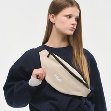 FILA 斐樂 運動腰包, 淺米色, 1個