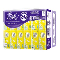 春風 輕柔膚觸抽取式衛生紙, 24包, 1袋