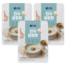 베베쿡 바르게 만든 한우설렁탕, 200g, 3개