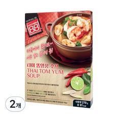 키친88 홈쿡 타이 똠양꿍 수프, 270g, 2개