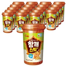 청우식품 참깨스틱 진, 85g, 20개