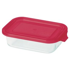 PEARL LIFE 珍珠金屬 Pyrex 耐熱玻璃長方形儲存罐 CP-8614, 350ml, 1個