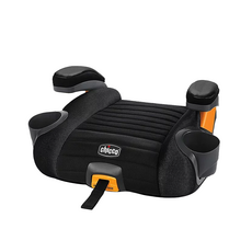 Chicco GoFit Plus 汽車輔助增高座墊, 配備快速釋放閂鎖，舒適方便, 鋼鐵黑, 1個