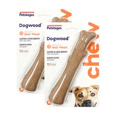 Petstages 狗木磨牙棒玩具, 單一顏色, 2個
