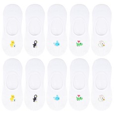 Doobalro 女款動物圖案隱形襪 10雙