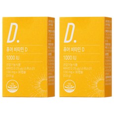 뉴트리모어 퓨어 비타민 D 1000 IU 3.9g, 30정, 2개