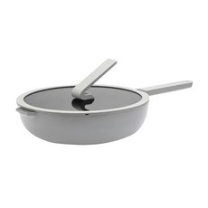 WOKY 沃廚 台灣公司貨 Ticera 系列 哈哈鍋 2.0 不沾深煎鍋 灰色, 28cm, 1個