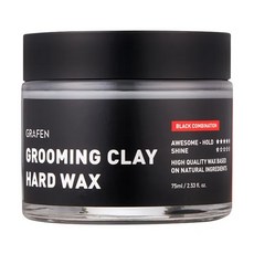 GRAFEN 12H 持久強力定型硬泥髮蠟 75ml, 1罐