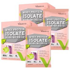 Vilson 米森 無加糖分離乳清蛋白飲 紫心地瓜 6包, 240g, 2盒