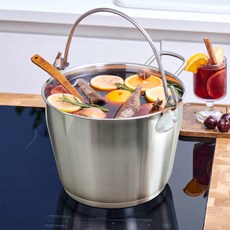 코멧 홈 인덕션 사용이 가능한 스테인리스 304 잼팟 냄비 6L, 1개, 24cm