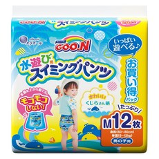 GOO.N 大王 戲水褲型尿布, M, 12片