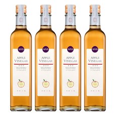 HSU'S LEGEND 潭酵天地 橡木桶純釀造水果醋 蘋果醋, 4個, 500ml