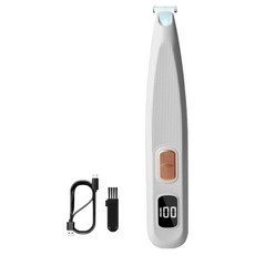 케리빙 강아지 발바닥 이발기, 화이트, 1개