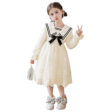 女童She's水手領蝴蝶結洋裝