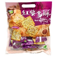食材工坊 竹鹽紅藜麥餅, 320g, 1袋