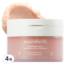 essenherb 迷迭香活力保濕面膜潔面霜, 100ml, 4罐