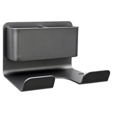 지미스홈 무타공 수납형 드라이기 거치대, 그레이, 1개