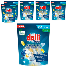 dalli 達麗 洗碗機用鑽石淨亮洗碗凝珠 全機型適用 23顆, 500g, 6袋