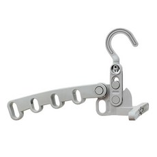 德利生活 可折疊五孔曬衣架, 單色