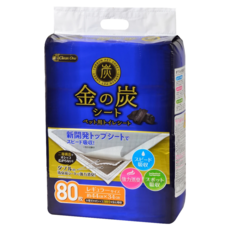Clean One 金之炭雙層炭厚型消臭尿墊, 80片, 1袋