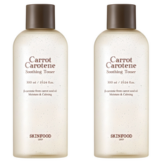 스킨푸드 캐롯 카로틴 수딩 토너, 300ml, 2개
