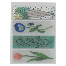 KING JIM KITTA 隨身攜帶和紙膠帶 Clear透明 KITT009, 花朵 東出桂奈設計款, 1組