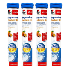 Doppel herz 德之寶 鈣鎂D3發泡錠, 6.5g, 15顆, 4瓶