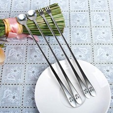 微笑長柄湯匙/長柄叉子 4件組, 長柄湯匙2件長柄叉子2件, 2套