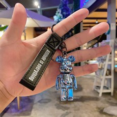 엘쏘 블링 미러 베어 백팩 키링 FREE(3.5 x 6.5 cm), 블루, 1개