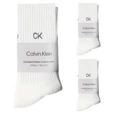 Calvin Klein 凱文克萊 男款小標誌氣墊中筒襪3雙