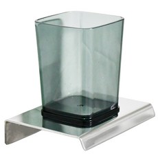 HANSSEM 浴室霧面杯架 1000-1, 黑色, 1個