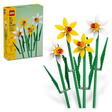 LEGO 樂高積木 40747 水仙花 益智拼裝玩具 創意花卉模型 桌面擺飾, 1盒