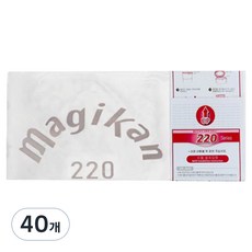 MAGIKAN 220白色Logo補充裝垃圾袋220R10W, 9L, 40個