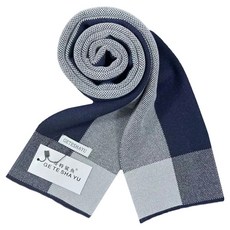 GeTeShaYu 男款基本格紋圍巾