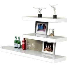 Bymind Furniture 一鍵式無支架層架, 白色