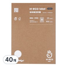 Formtec Hi-Eco 條碼用標籤紙 HEQ-3102, 40格, 40個