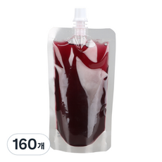 띵파우치 투명 스파우트 파우치 9파이 200ml, 40개입, 4개