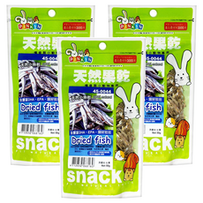 PINKIN 天然小魚乾, 50g, 3包