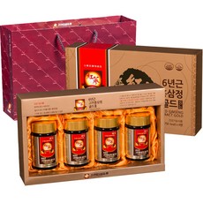 KOREA RED GINSENG DISTRIBUTION 6年根高麗紅蔘精Gold+購物袋, 1kg, 1組