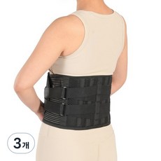 코어가드 지지 압축 통기성 허리보호대, 3개