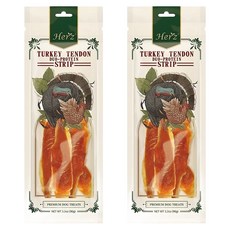 Herz 赫緻 火雞筋雞肉嚼片 狗零食, 2個, 85g, 火雞