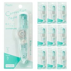 플러스 파스티 수정테이프 WH-625-P, 그린, 10개