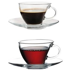 Pasabahce 帕莎帕琦 企鵝咖啡杯 2人組 杯 (9.5 x 6.5cm) 杯墊 (155cm), 4p, 1套, 單一顏色