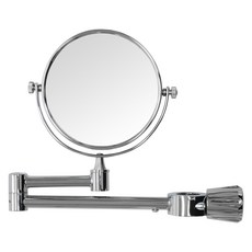 MIRINAE 適用於淋浴桿的圓形雙面刮鬍鏡 內徑22mm, 單一顏色