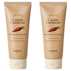 스킨푸드 캐롯 카로틴 밸런싱 클렌징 폼, 150ml, 2개