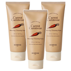 스킨푸드 캐롯 카로틴 밸런싱 클렌징 폼, 150ml, 3개