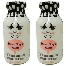 寶山鄉農會 寶山濃厚黑糖牛奶, 200ml, 2瓶
